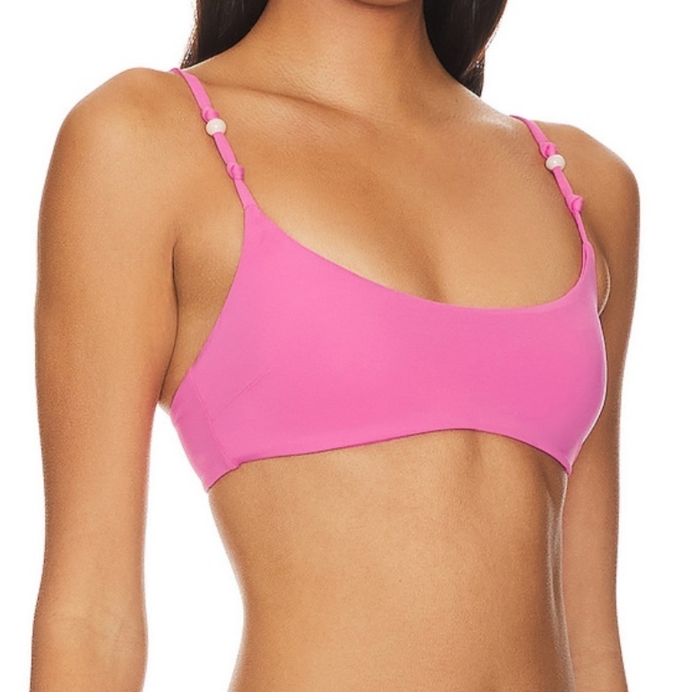 NWT- L*Space x Hanna Montazami Luisa Bikini Top in Bubblegum- Size Large - Picture 2 of 4